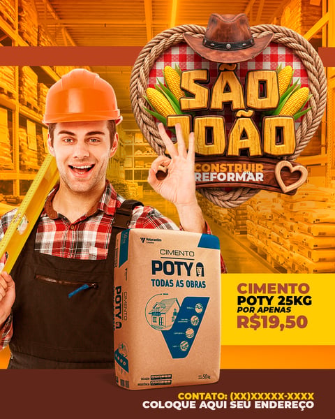 SOCIAL MEDIA HORTIFRUTI DE SÃO JOÃO MATERIAL DE CONSTRUÇÃO