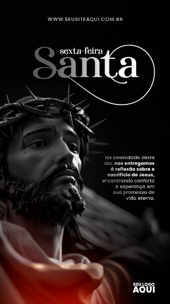 STORY - SEXTA FEIRA-SANTA | SEMANA SANTA | PSD EDITÁVEL
