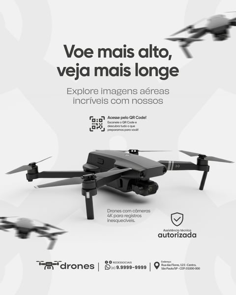 Drones Social Media PSD Editável