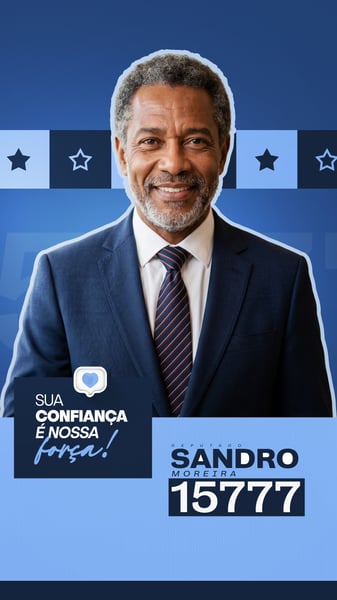 CAMPANHA ELEIÇÃO POLÍTICA DEPUTADO CAMPANHA ARTE SOCIAL MEDIA PSD EDITÁVEL 1 STORY