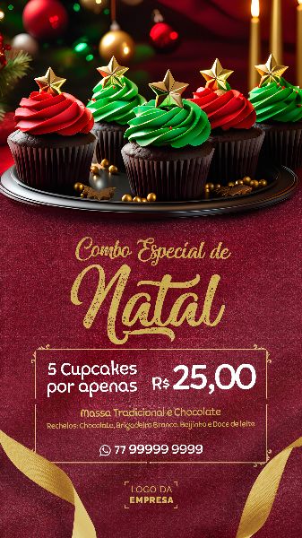 CARPÁDIO DE NATAL CUPCAKE - 02