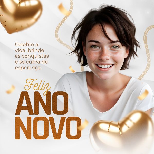 SOCIAL MEDIA - ANO NOVO FELIZ 2024 - NEW YEAR HAPPY 2024 - 36 FEED QUADRADO