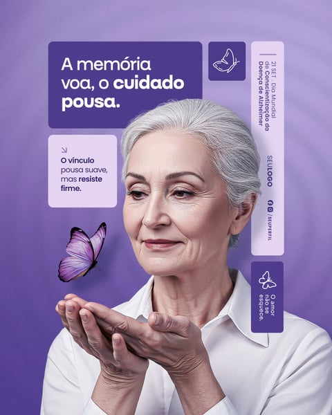 SOCIAL MEDIA CONSCIENTIZAÇÃO ALZHEIMER