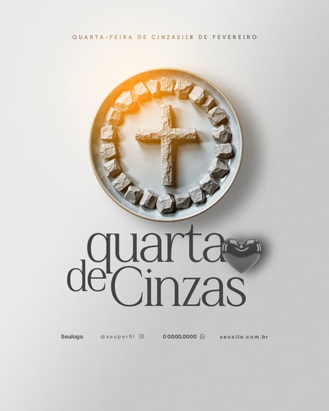 QUARTA FEIRA CINZAS FLYER PSD 1