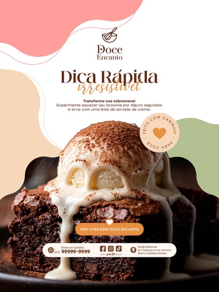 POST FEED DOCERIA CONFEITARIA SOCIAL MEDIA TEMPLATE PSD EDITÁVEL 15