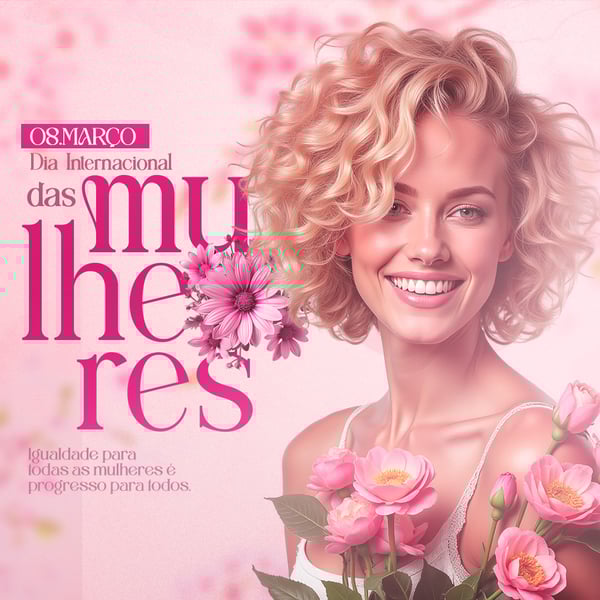 POST COMEMORATIVO PARA O DIA DA MULHER MODELO 02