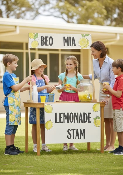 06 BARRACA DE LIMONADA DE CRIANÇAS NA ESCOLA 01
