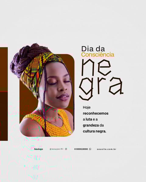DIA DA CONSCIÊNCIA NEGRA SOCIAL MEDIA FLYER 5