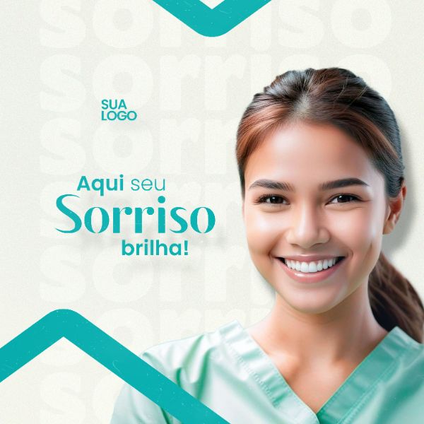 CAMPANHA CLÍNICA ODONTOLÓGICA CONSULTÓRIO DENTISTA MÍDIA SOCIAL PSD EDITÁVEL