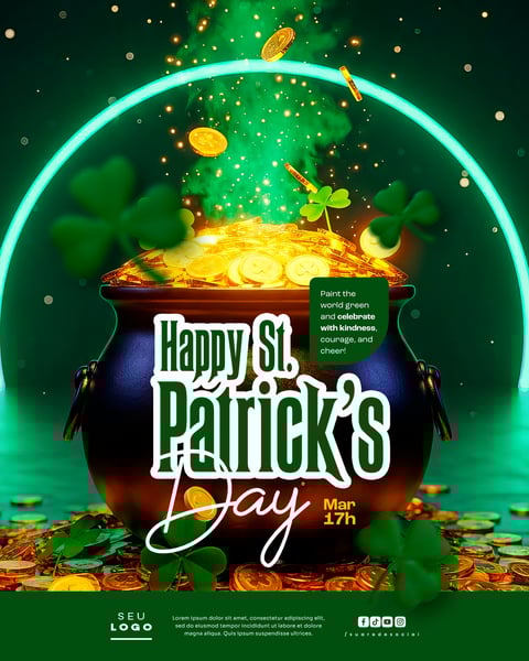 ST. PATRICK'S DAY CELEBRATION POSTER TEMPLATE SOCIAL MEDIA PSD EDITÁVEL (6)