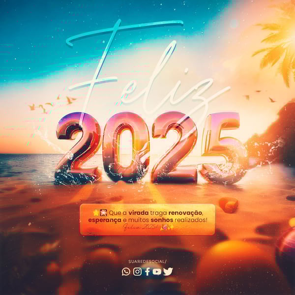 ECP SOCIAL MEDIA FELIZ ANO NOVO FEED QUE A VIDA TRAGA RENOVAÇÃO E MUITOS SONHOS REALIZADOS