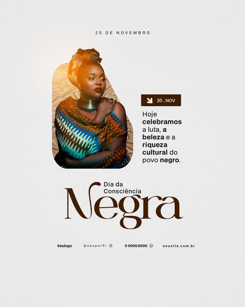 DIA DA CONSCIÊNCIA NEGRA SOCIAL MEDIA FLYER 1