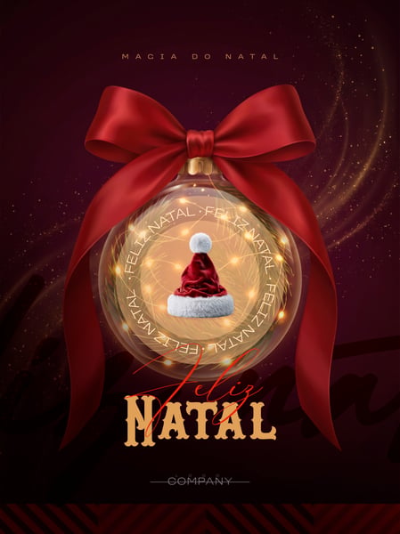 CARTAZ DE FELIZ NATAL MAGIA DO NATAL SOCIAL MEDIA FLYER PSD EDITÁVEL