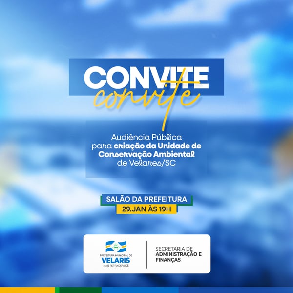 PREFEITURA AVISO CONVITE INFORME COMUNICADO SOCIAL MEDIA PSD EDITÁVEL