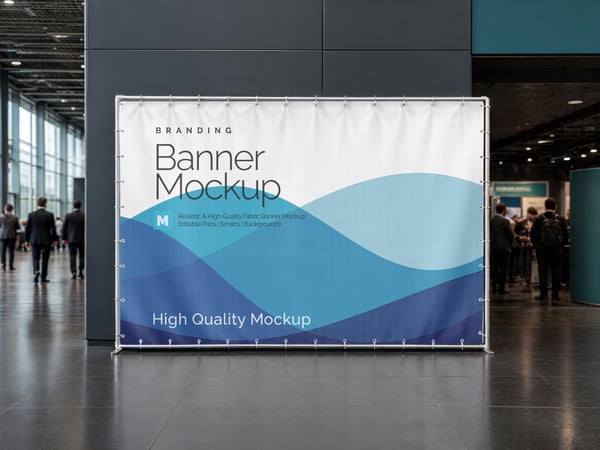 PUBLICIDADE EM BANNER PSD EDITÁVEL MOCKUP