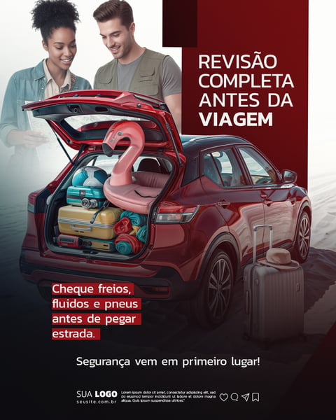 Oficina Mecânica Social Media PSD Editável 