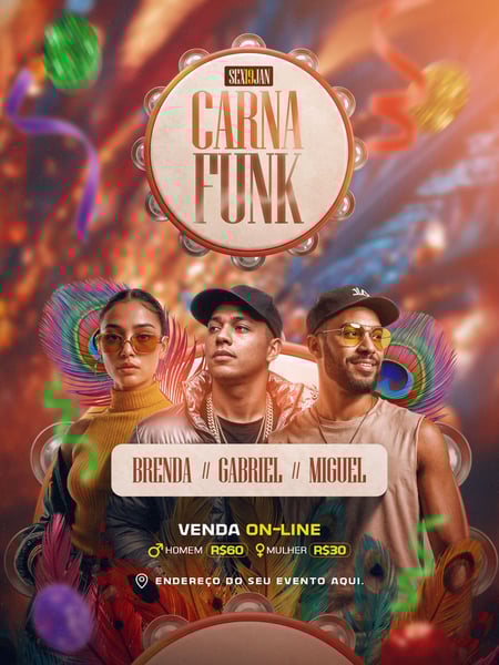 FLYER CARNA FUNK FEED PSD EDITÁVEL