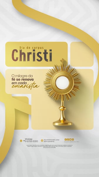 DIA DE CORPUS CHRISTI SOCIAL MEDIA PSD EDITÁVEL