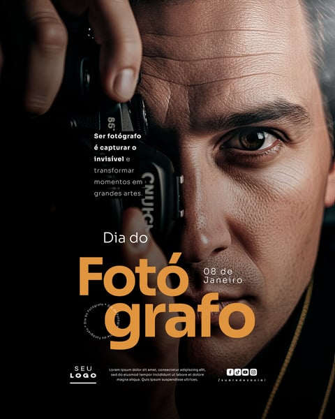 DIA DO FOTÓGRAFO 8 DE JANEIRO SOCIAL MEDIA PSD EDITÁVEL 4