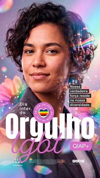 DIA INTERNACIONAL DO ORGULHO LGBT 28 DE JUNHO STORY SOCIAL MEDIA PSD EDITÁVEL 2