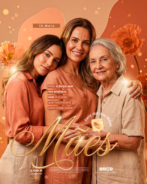 DIA DAS MÃES 10 DE MAIO SOCIAL MEDIA PSD EDITÁVEL 1