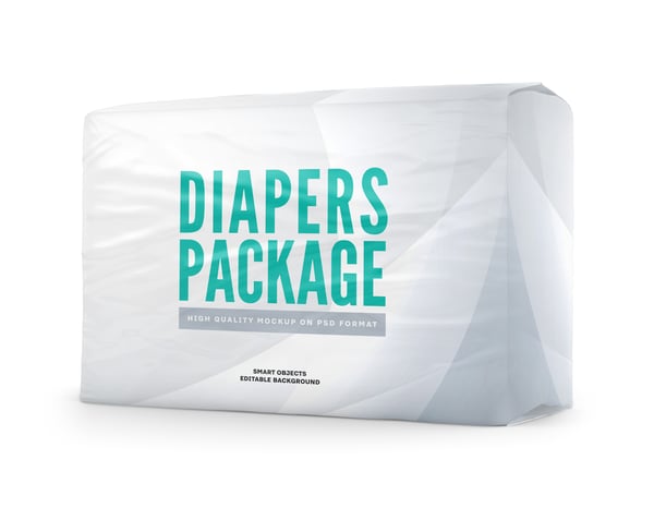 PACOTE DE FRALDAS MOCKUP PSD EDITÁVEL