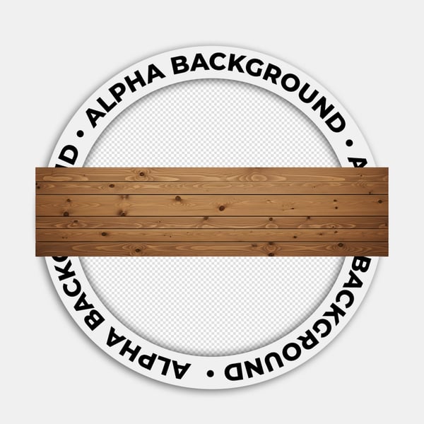 Placa de madeira realista 01