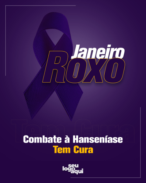 JANEIRO ROXO - FEED, ARTE EDITÁVEL, SOCIAL MEDIA, IMAGEM INCLUSA