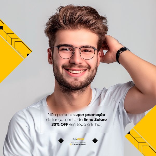 ÓTICA ÓCULOS SOCIAL MEDIA LANÇAMENTO FEED