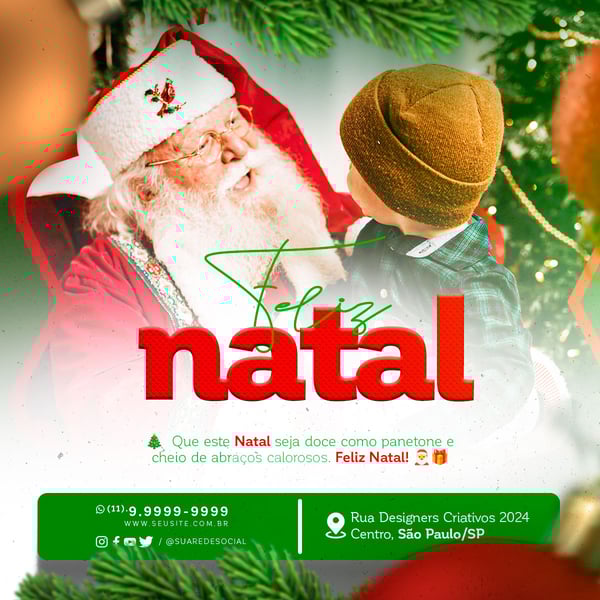LSN SOCIAL MEDIA FELIZ NATAL FEED QUE NESTE NATAL SEJA DOCE COM PANETONE