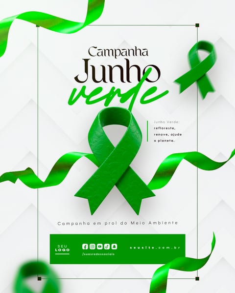 JUNHO VERDE CAMPANHA DE CONSCIENTIZAÇÃO DO MEIO AMBIENTE SOCIAL MEDIA FEED