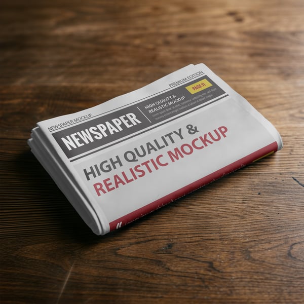 JORNAL PSD EDITÁVEL MOCKUP