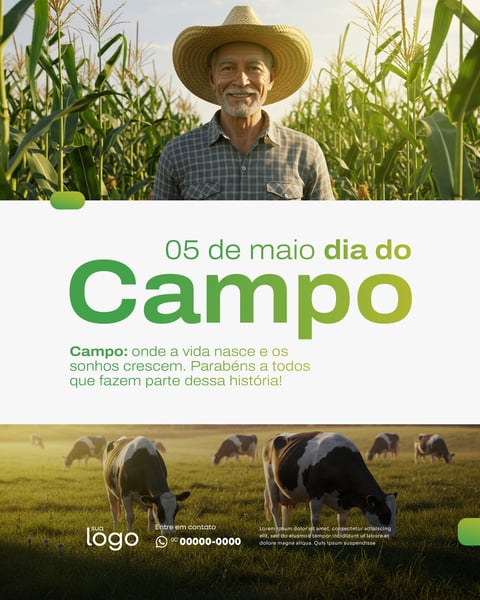 SOCIAL MEDIA - 05 DE MAIO DIA DO CAMPO