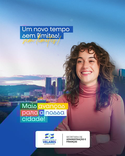 PREFEITURA UM NOVO TEMPO AVISO INFORME COMUNICADO SOCIAL MEDIA PSD EDITÁVEL