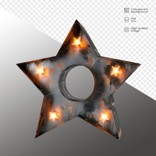 ELEMENTE DE FERRO COM LUZ - ELEMENTO 3D PARA COMPOSIÇÃO - IRON