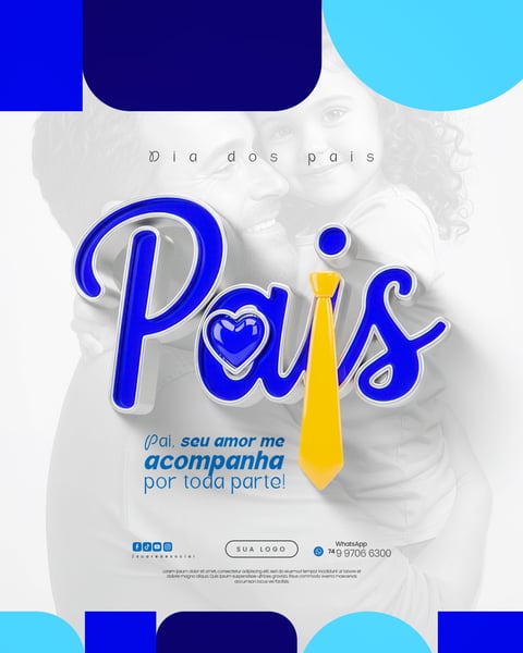 DIA DOS PAIS AGOSTO PAI FLYER SOCIAL MEDIA PSD EDITÁVEL 10