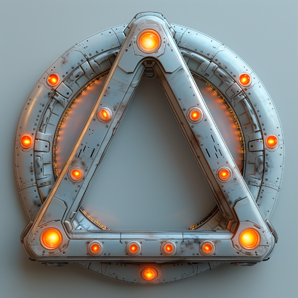 ELEMENTO 3D FUTURISTA | COM LUZES NEON | IMAGEM