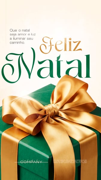 POST FELIZ NATAL CAIXA DE PRESENTE SOCIAL MEDIA FLYER PSD EDITÁVEL STORY