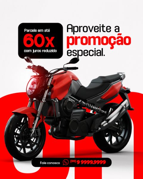 CONCESSIONÁRIA DE CARROS PROMOÇÃO ESPECIAL MOTO FEED PSD
