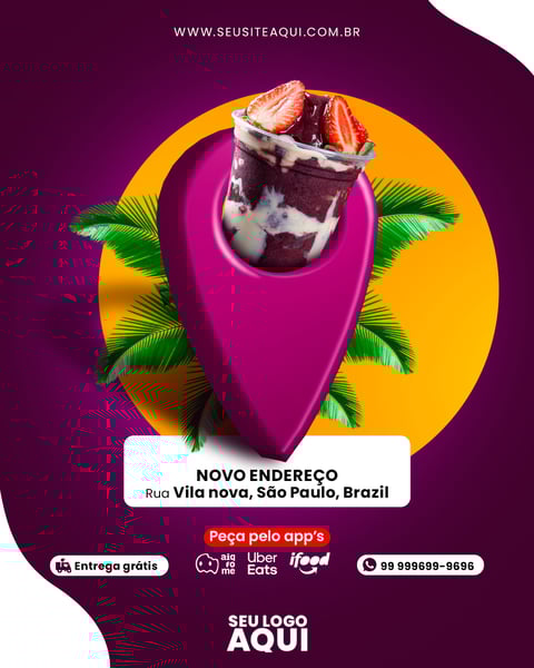 POST FEED - AÇAÍTERIA - NOVO ENDEREÇO
