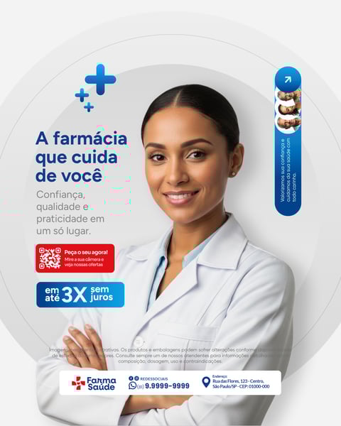 Farmácia e Drogaria Social Media PSD Editável