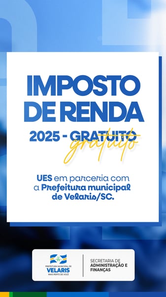 PREFEITURA IMPOSTO DE RENDA AVISO INFORME COMUNICADO SOCIAL MEDIA PSD EDITÁVEL