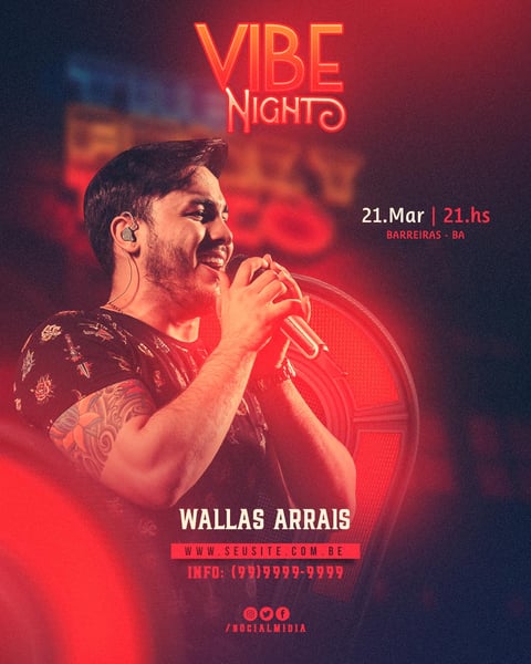 FLYER EVENTO VIBE NIGHT FEED