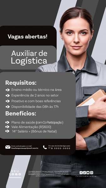 RECRUTAMENTO EMPREGO TEMOS VAGAS ABERTAS CONTRATAÇÃO STORY SOCIAL MEDIA PSD EDITÁVEL 21