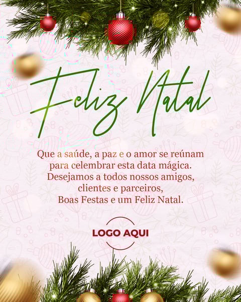 FLYER PSD EDITÁVEL DE NATAL FEED