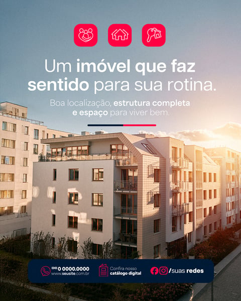 IMOBILIÁRIA SOCIAL MEDIA UM IMÓVEL PSD EDITÁVEL