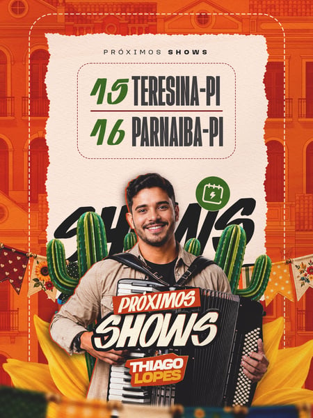 FLYER AGENDA SEMANAL SÃO JOÃO FEED PSD EDITÁVEL 08