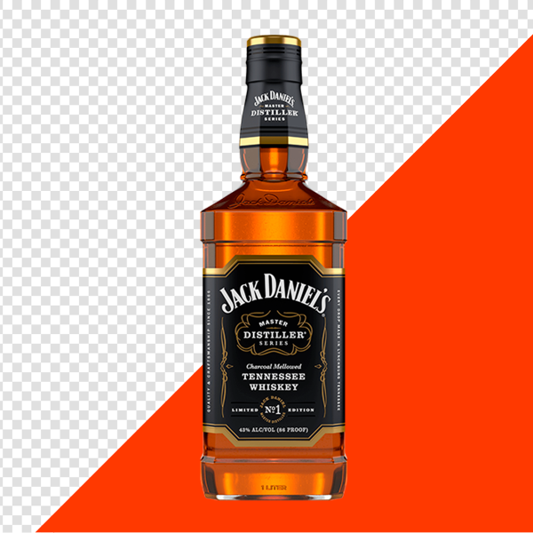 GARRAFA WHISKY JACK DANIEL'S  PNG TRANSPARENTE SEM FUNDO