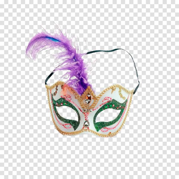 MÁSCARA DE CARNAVAL ELEMENTO PARA COMPOSIÇÃO PNG