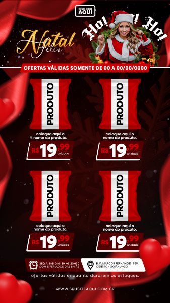 STORY | TABLÓIDE | FOLHETO | FELIZ NATAL | PSD EDITÁVEL